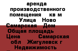 аренда  производственного помещения 50 кв м › Улица ­ Ново-Самарская › Дом ­ 10 › Общая площадь ­ 50 › Цена ­ 250 - Самарская обл., Жигулевск г. Недвижимость » Помещения аренда   . Самарская обл.